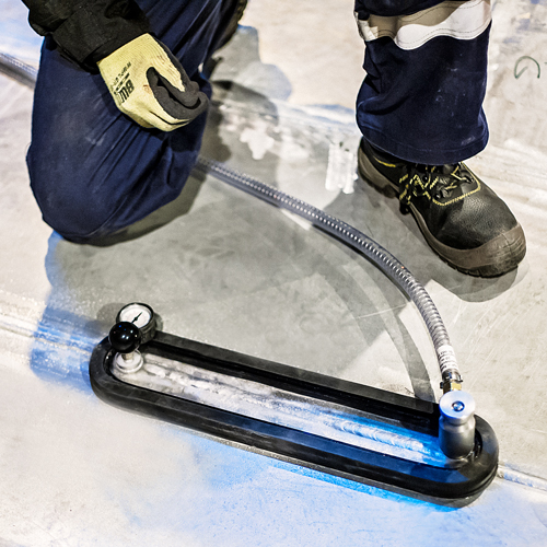 Vacuum Box Testing, Weld Bubble Leak 